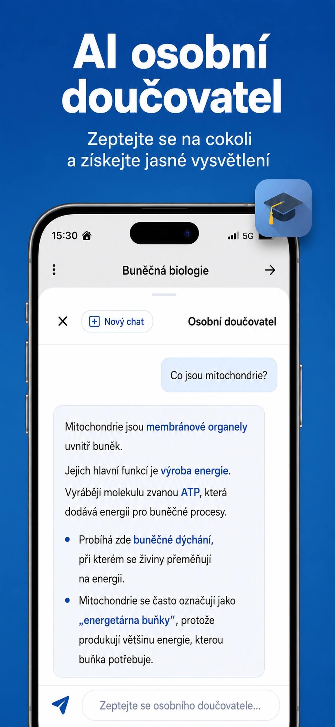 AI osobní doučovatel pro jasné odpovědi