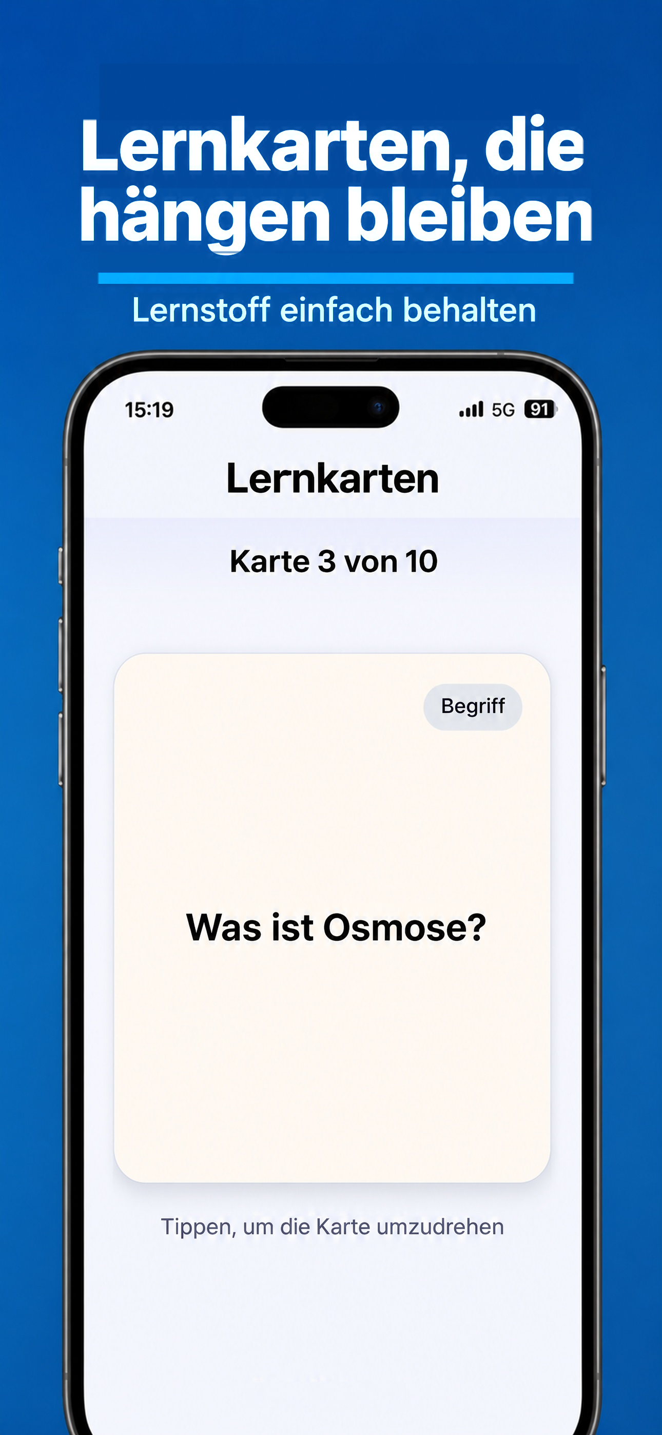 Lernkarten zum Einprägen