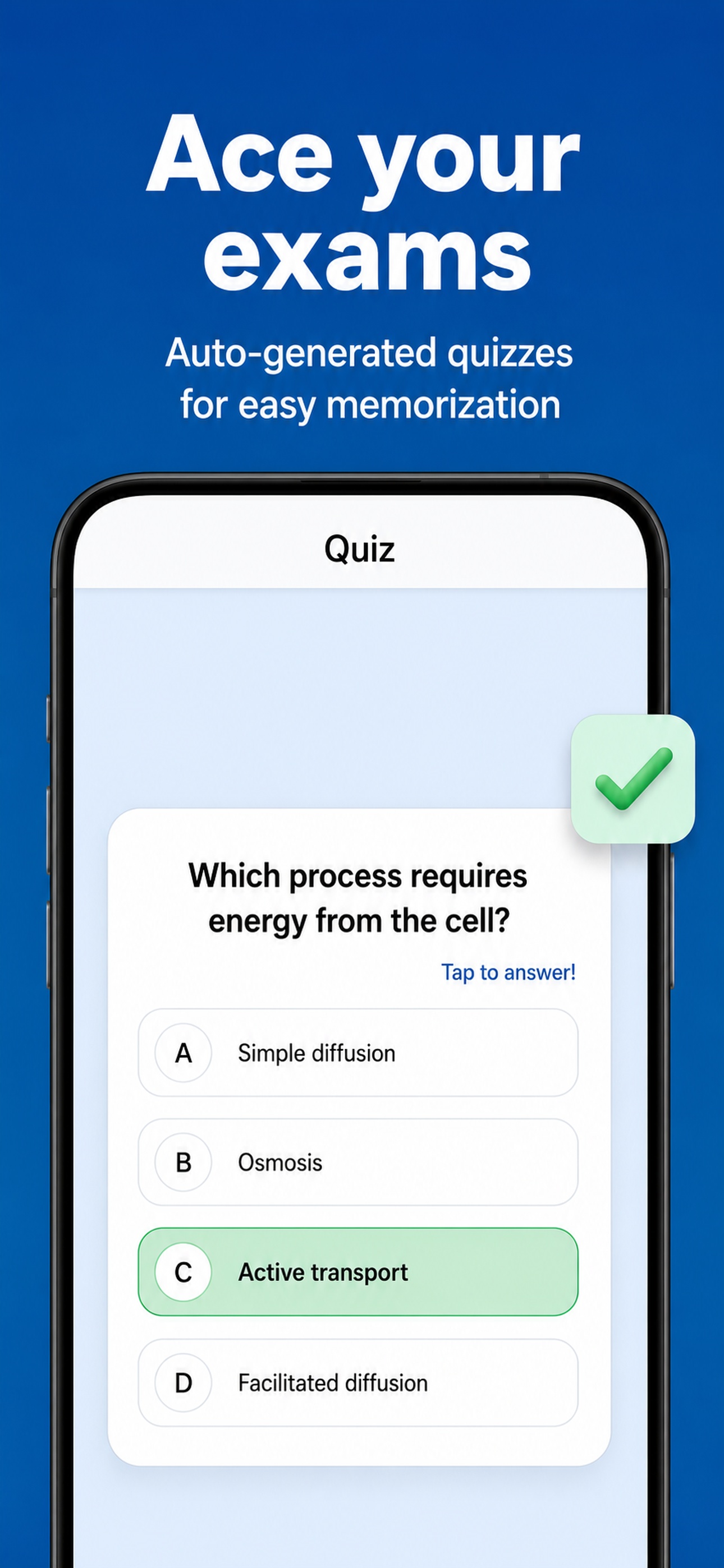 Quizzes that prepare you for the exam