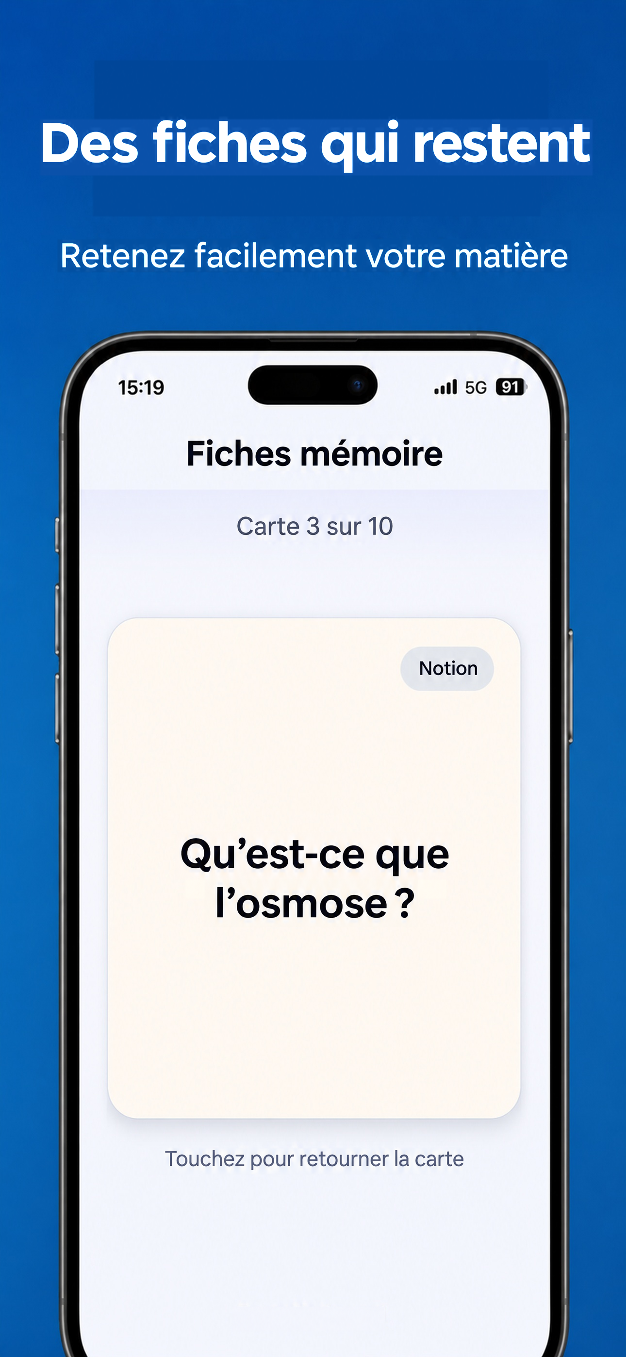Fiches mémoire pour la mémorisation