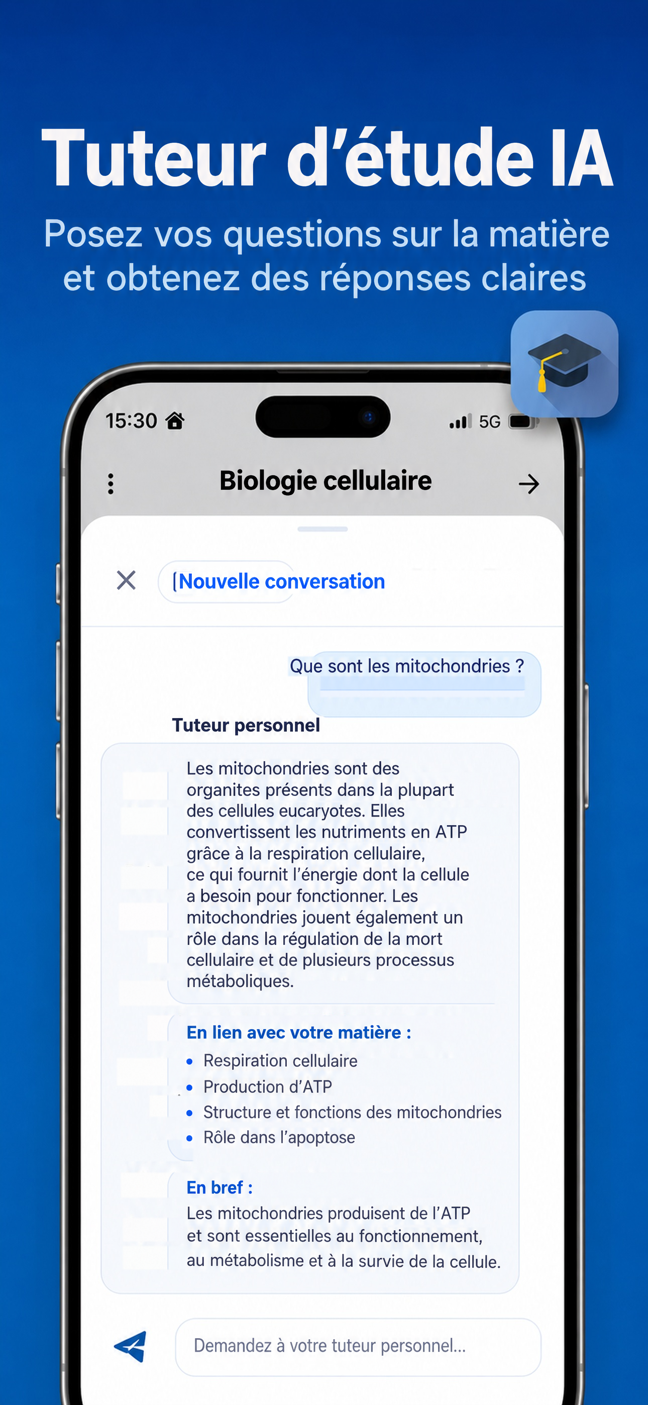 Assistant d’étude basé sur vos sources pour des réponses claires
