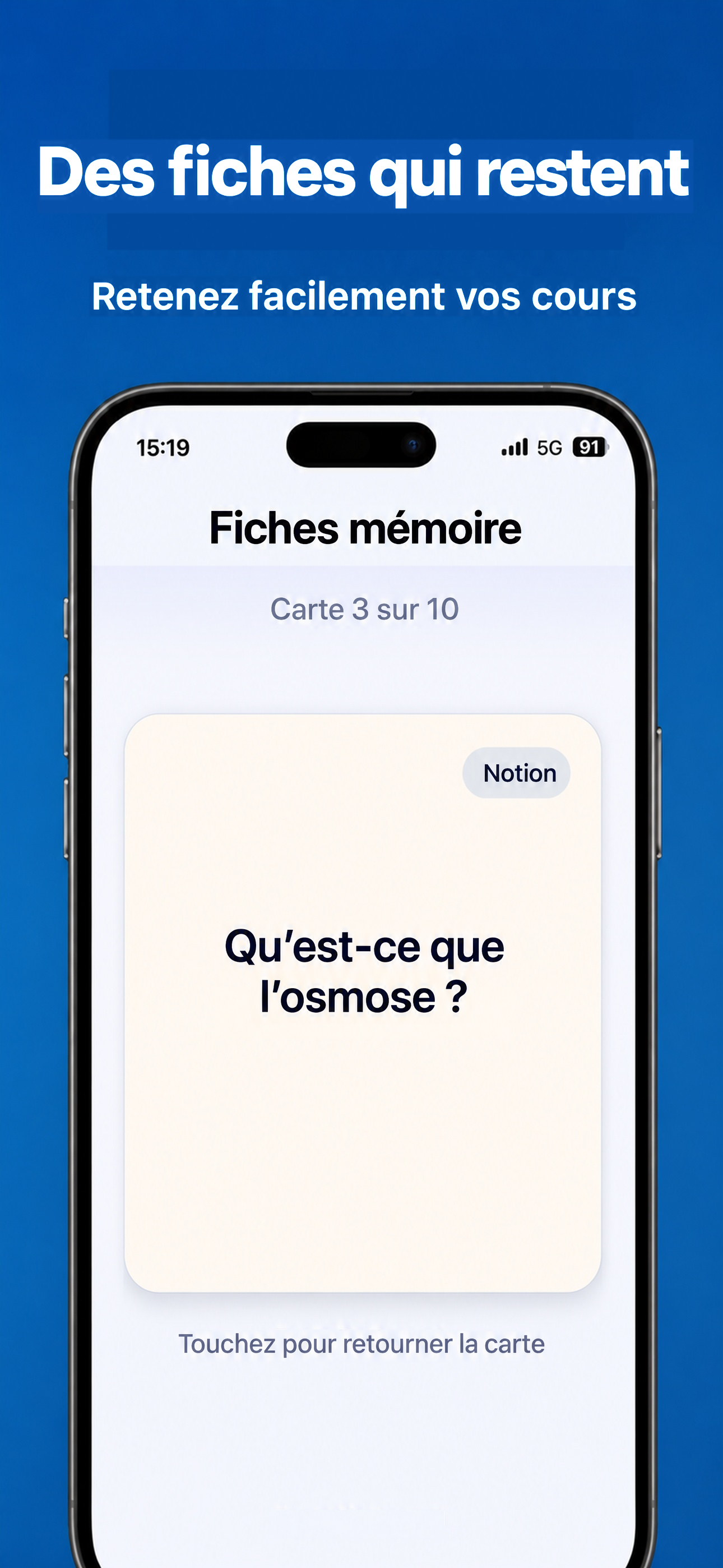 Fiches mémoire pour la mémorisation