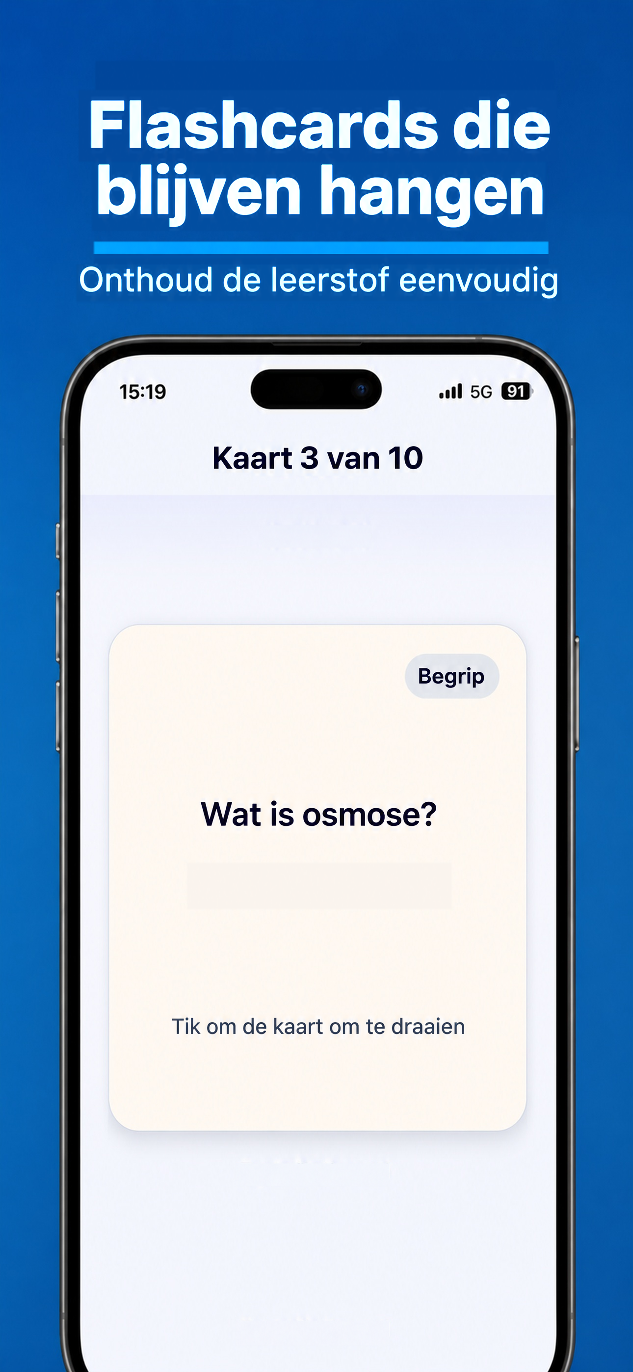 Flashcards om te onthouden
