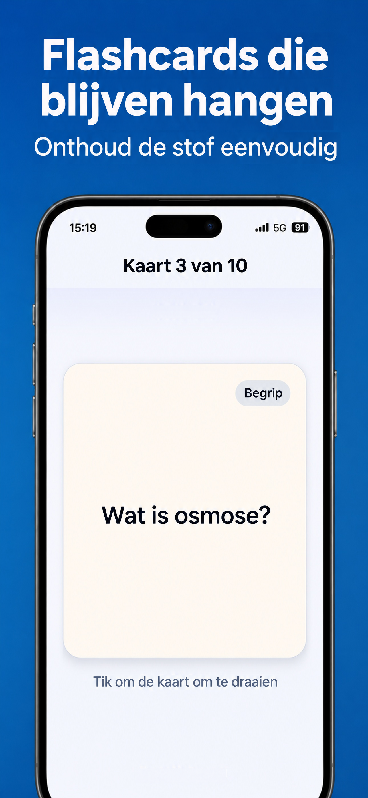 Flashcards om te onthouden