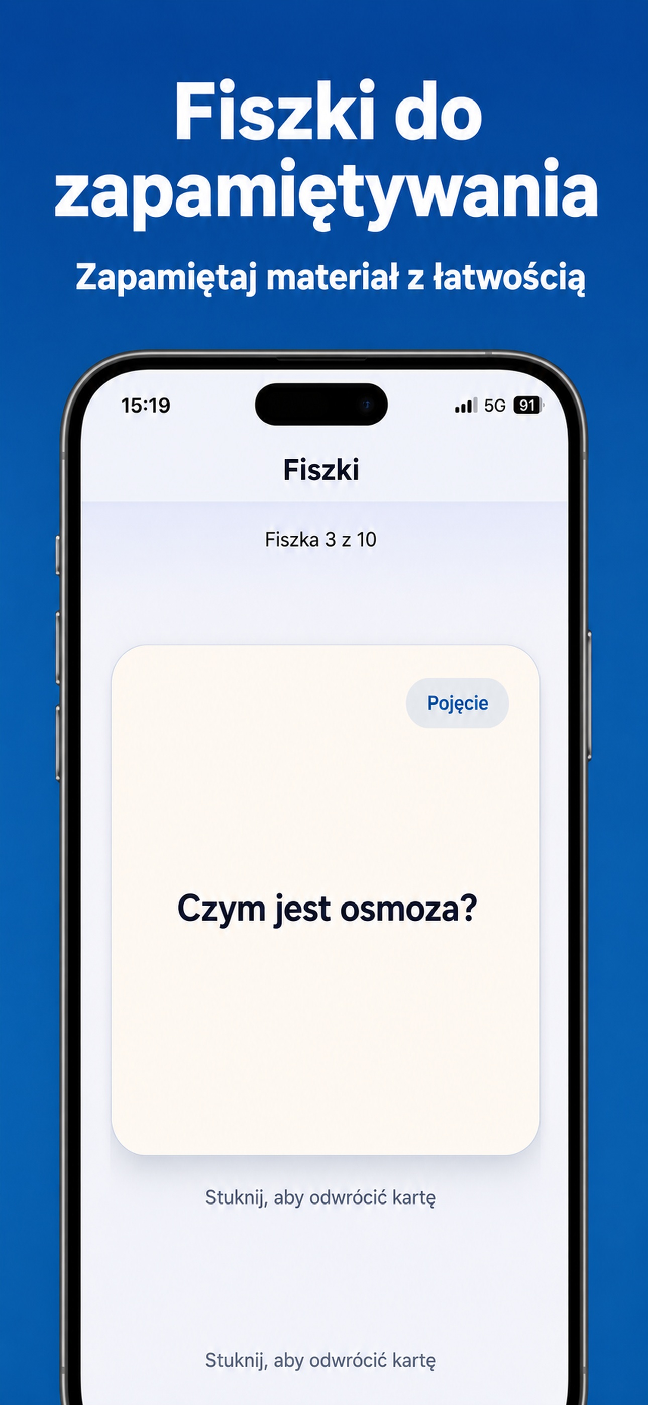 Fiszki do zapamiętywania