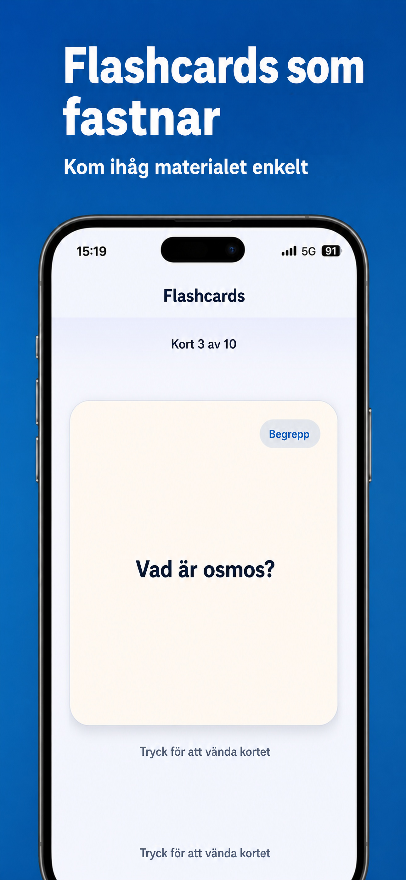 Flashcards för att memorera